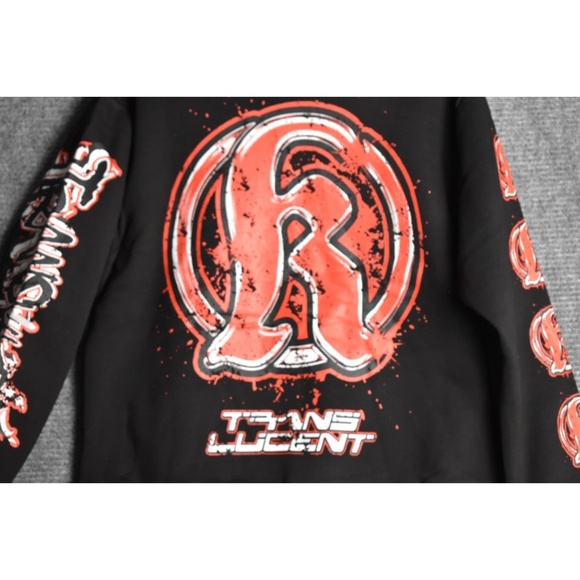 KDNK TRANSLUCENT SWEATSUIT BLK/RED Men’s Size Small, Medium and Large - Picture 4 of 6